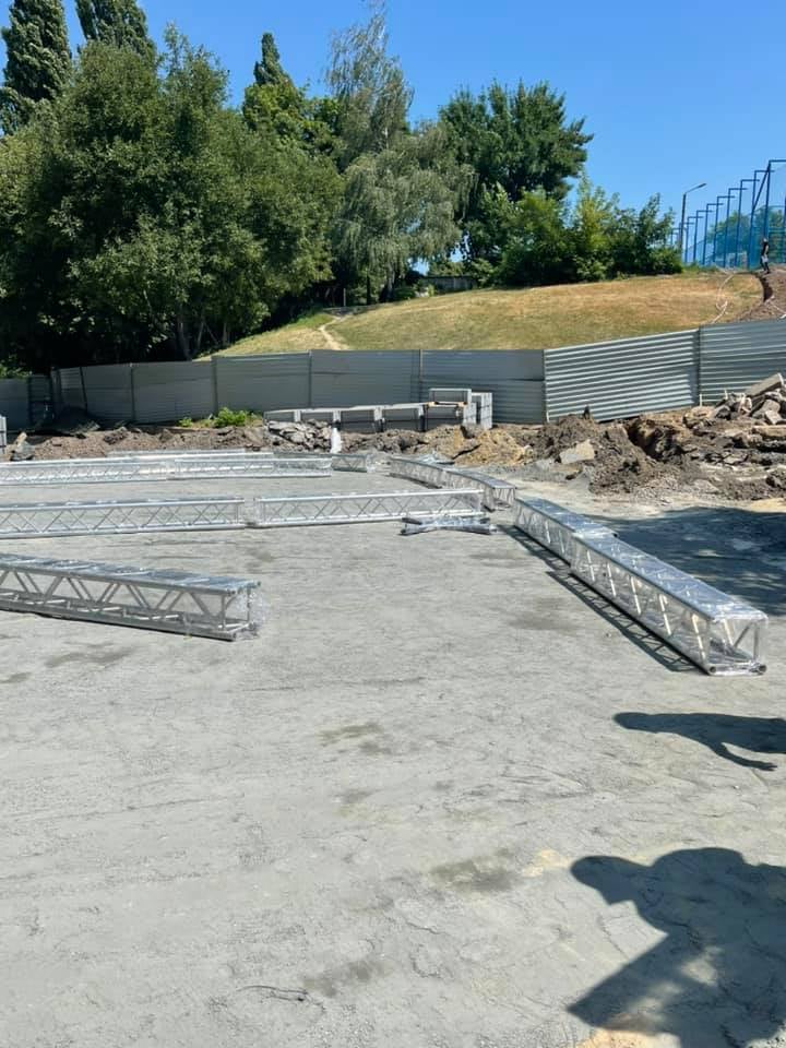 У місті триває реконструкція парку «Юність»