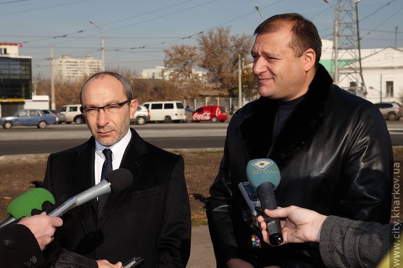 A new tram crossing was opened at Vosstania square
