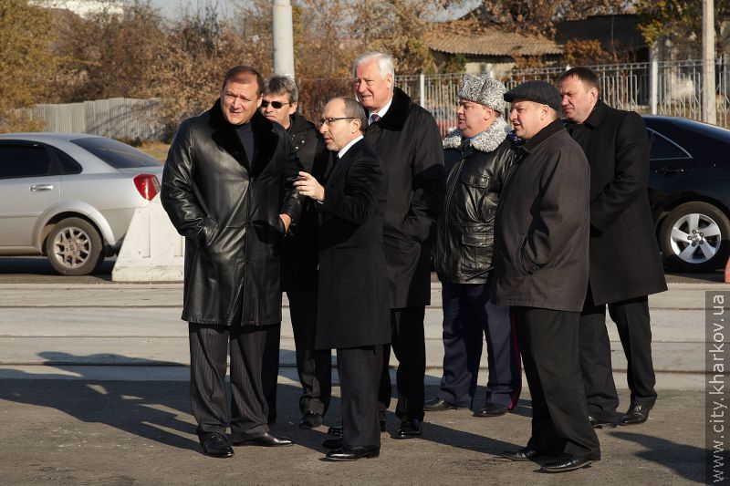 A new tram crossing was opened at Vosstania square