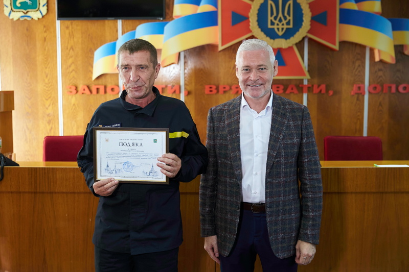 Ігор Терехов привітав рятувальників з професійним святом