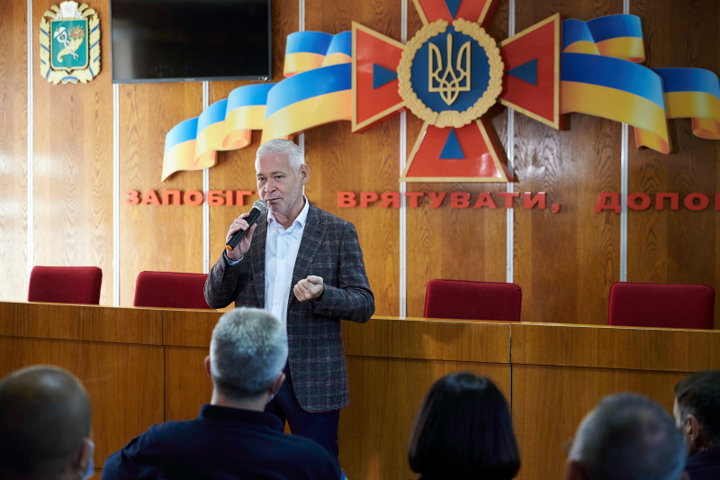 Ігор Терехов привітав рятувальників з професійним святом