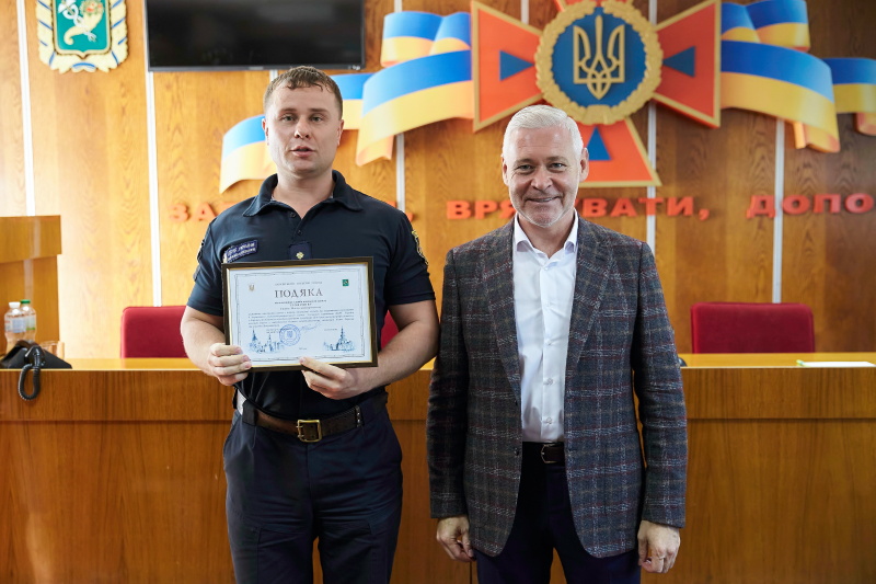 Ігор Терехов привітав рятувальників з професійним святом