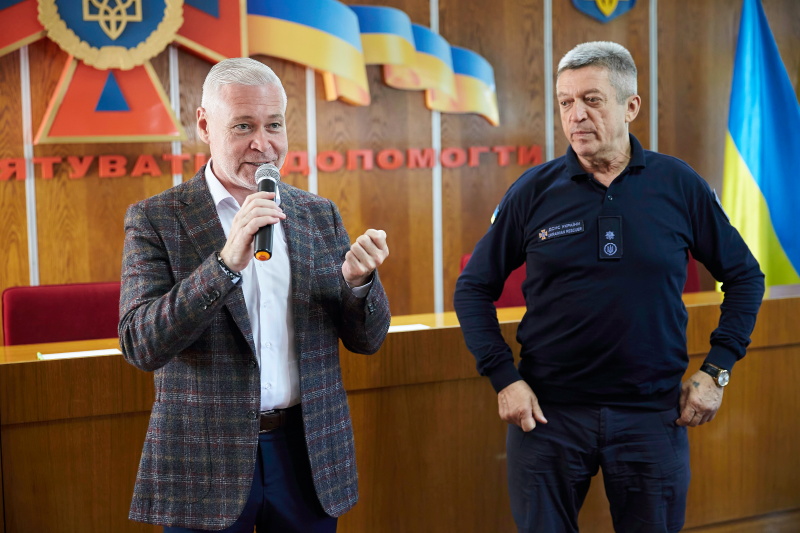 Ігор Терехов привітав рятувальників з професійним святом