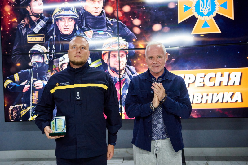 Ігор Терехов привітав рятувальників з професійним святом