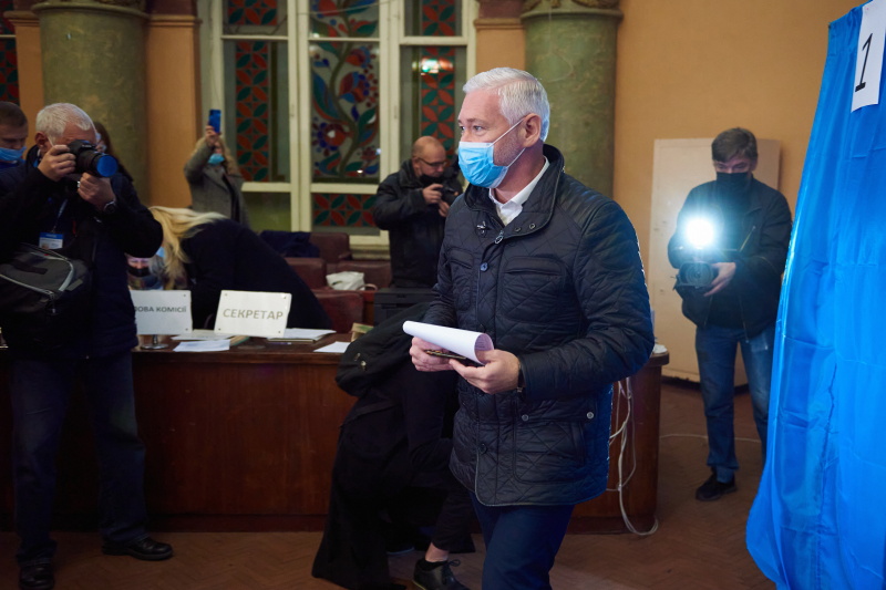Ігор Терехов проголосував на виборах міського голови