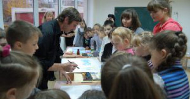 Член Спілки художників провів майстер-клас для юних живописців