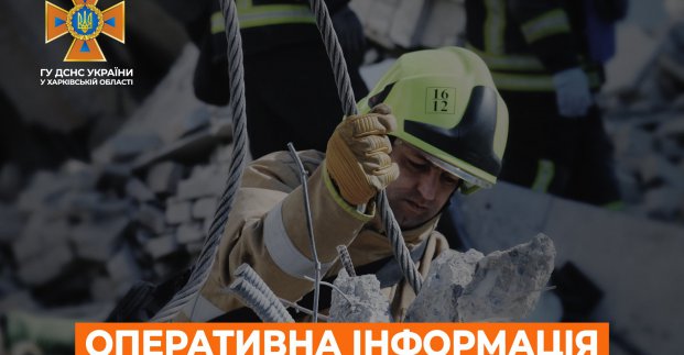 Через обстріли пожежі сталися у трьох районах Харківської області