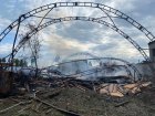 В Основ'янському районі через обстріл сталася велика пожежа
