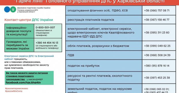 У харківській податковій працює «гаряча лінія» 