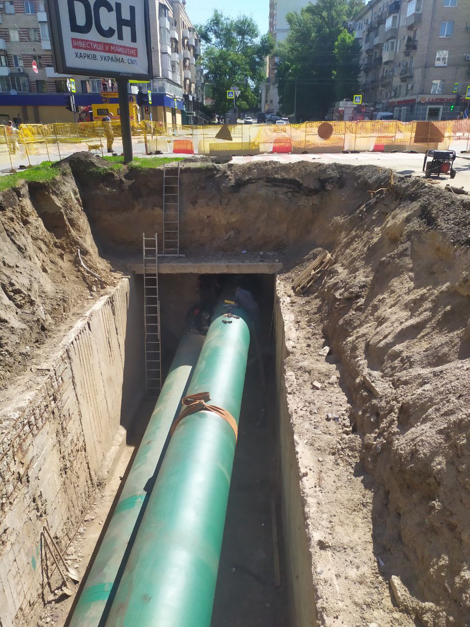 У Слобідському районі завершили заміну теплотраси