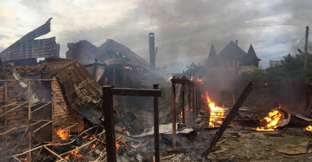 У Харківській області сталося дев'ять пожеж через обстріли