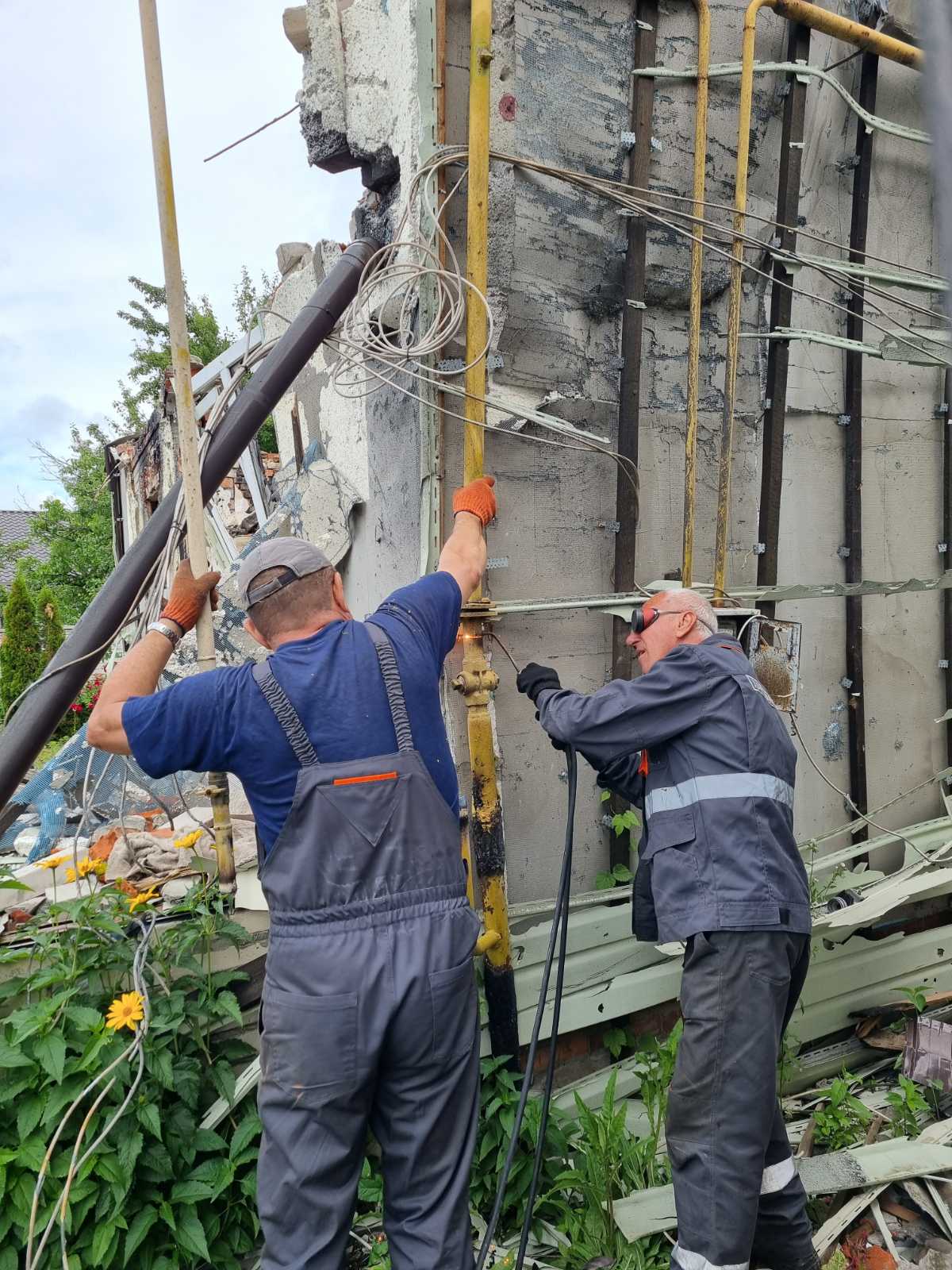 На Великій Данилівці відновлюють газопостачання