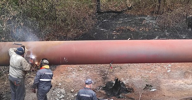 У Харкові усунули пошкодження на газопроводі високого тиску після обстрілу