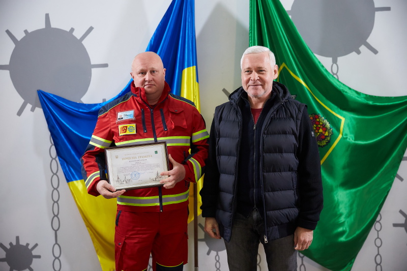 Ігор Терехов нагородив водіїв міського транспорту та дорожників