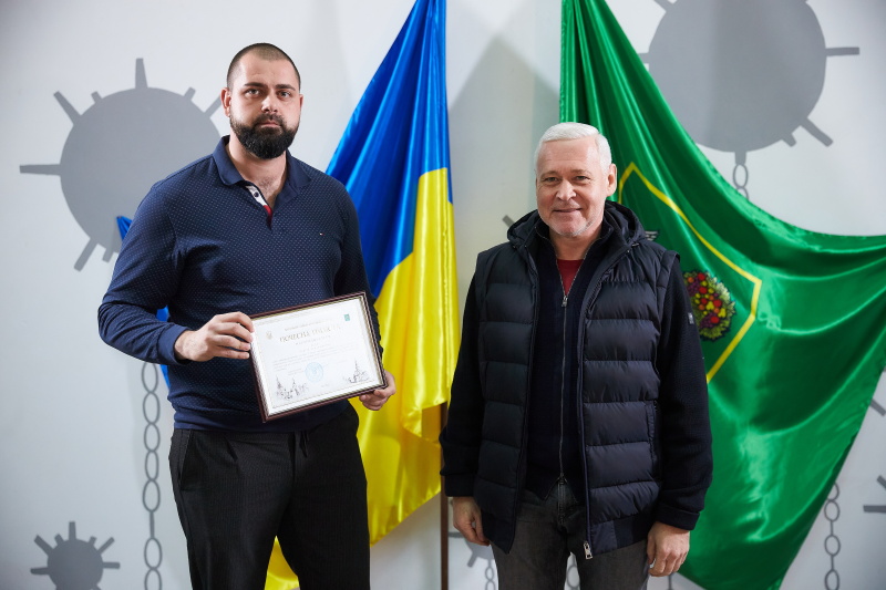 Ігор Терехов нагородив водіїв міського транспорту та дорожників