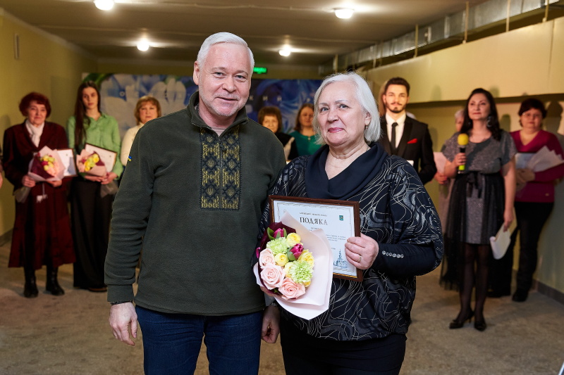 Ігор Терехов привітав жінок ще трьох районів Харкова зі святом весни
