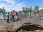«Харківводоканал» усуває аварію на проспекті Гагаріна