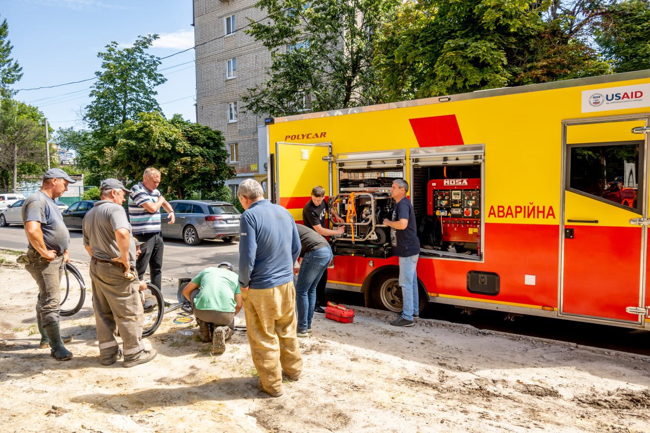 Харківські теплоенергетики напрацювали найбільше годин на машинах від USAID