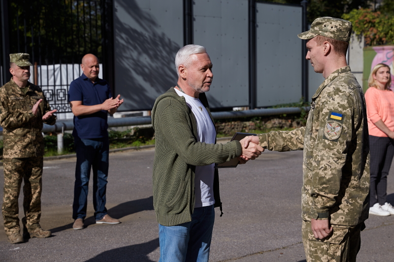 Ігор Терехов привітав з річницею створення Слобідську бригаду