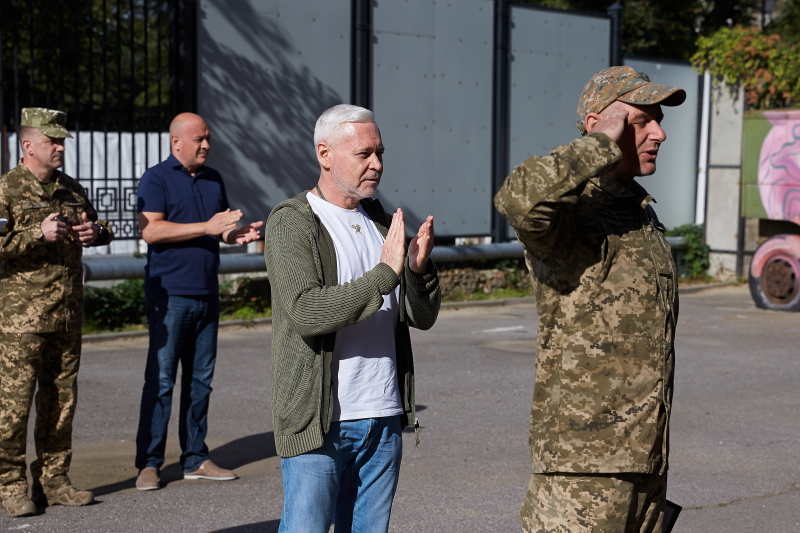 Ігор Терехов привітав з річницею створення Слобідську бригаду