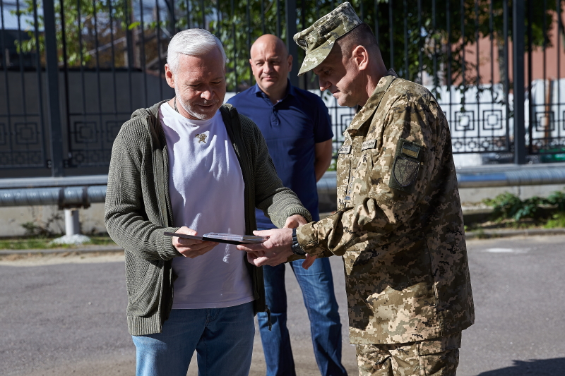 Ігор Терехов привітав з річницею створення Слобідську бригаду