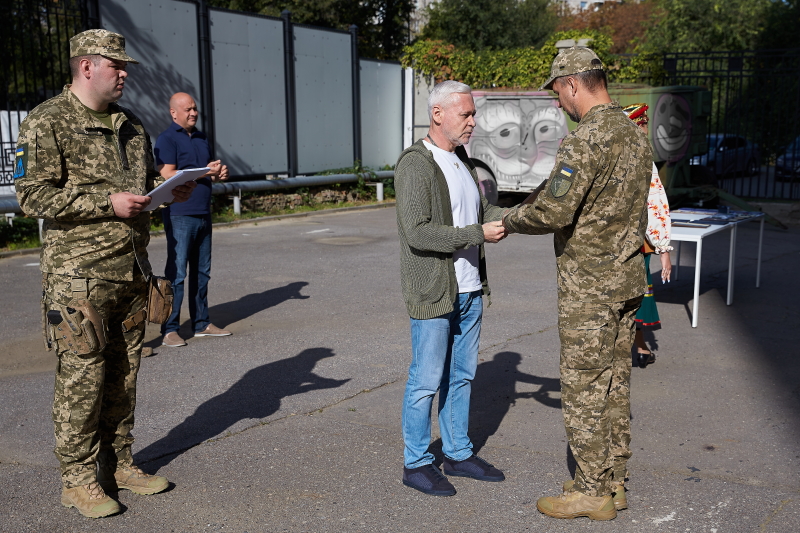 Ігор Терехов привітав з річницею створення Слобідську бригаду