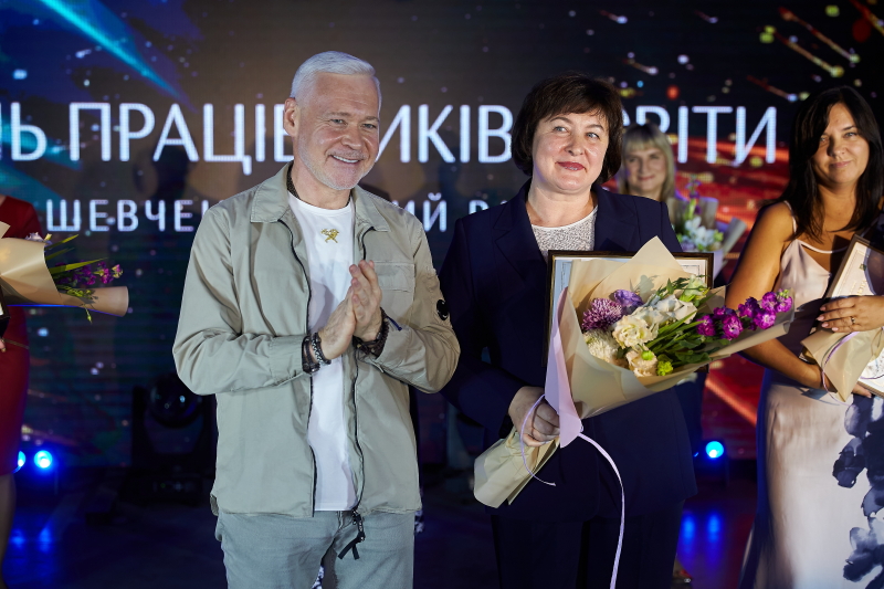 День вчителя відсвяткували в Шевченківському та Немишлянському районах