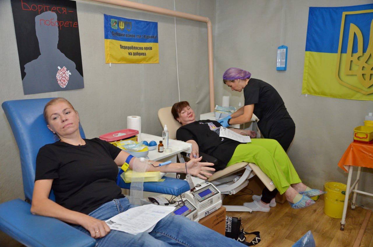 У Харкові пройшла благодійна донорська акція до Дня захисників