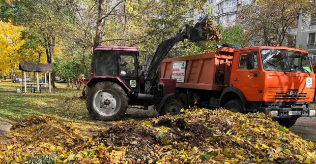 Бригади КВПВ вивозять опале листя