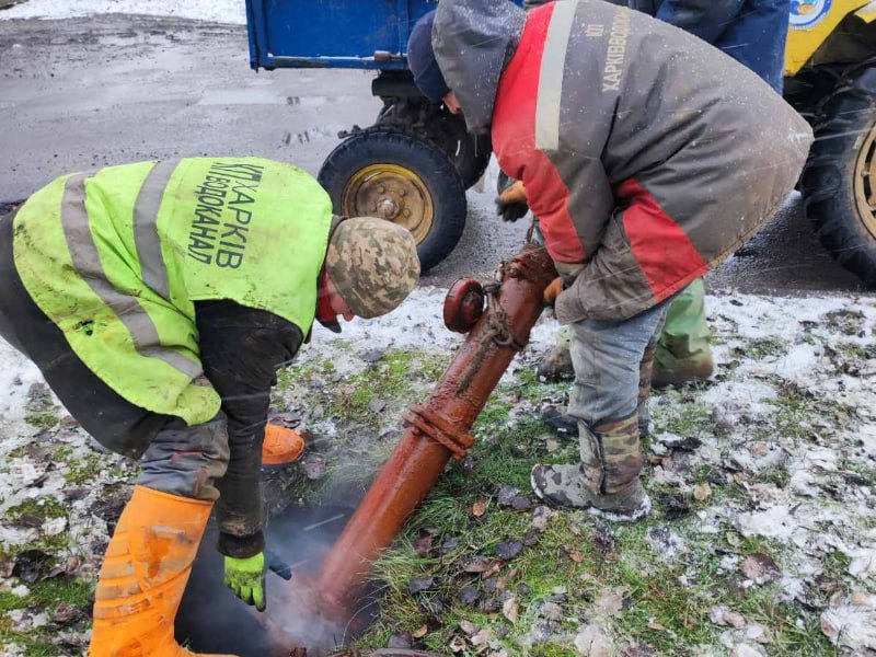 У Харкові за тиждень усунули близько 100 пошкоджень на водоводах