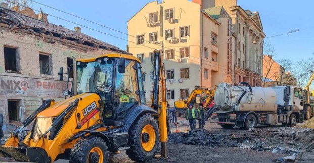 У Холодногірському районі усувають аварію після ракетного удару