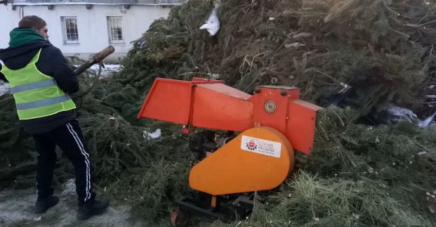 КВПВ утилізовує ялинки