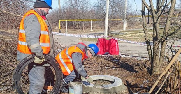 Kharkivvodokanal is repairing communications in Piatykhatky