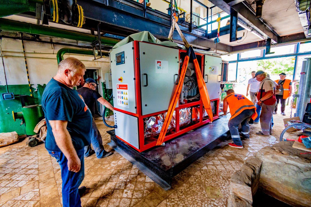 Cogeneration equipment arrives in Kharkiv