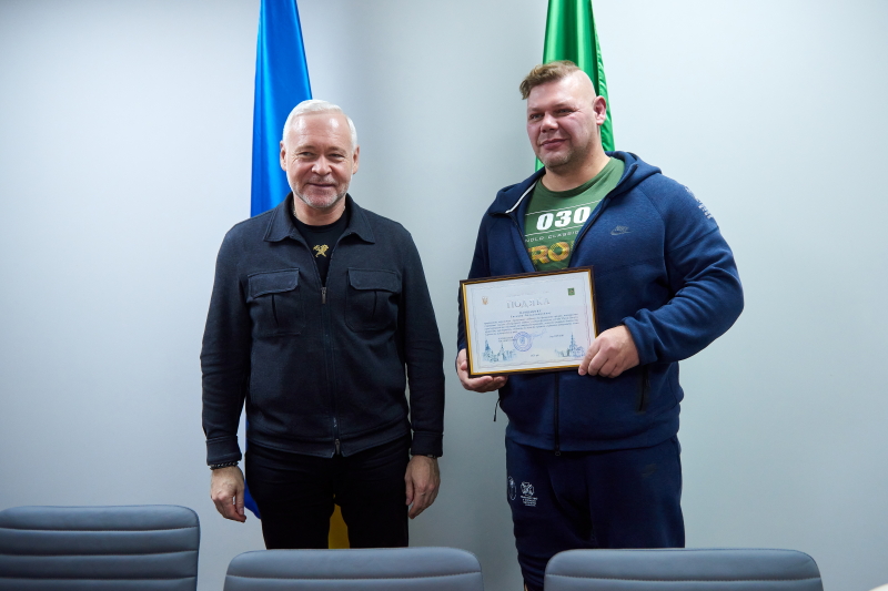 Ігор Терехов привітав харківських ветеранів-стронгменів