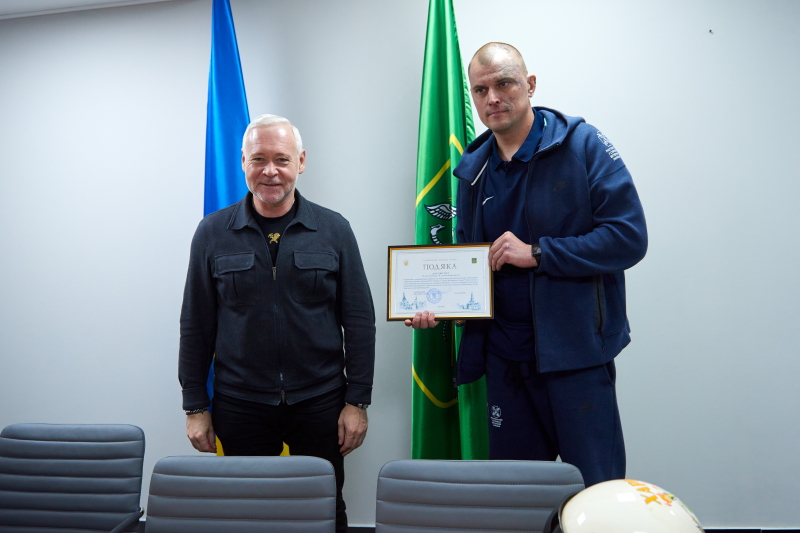 Ігор Терехов привітав харківських ветеранів-стронгменів