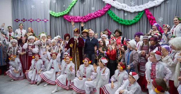Ігор Терехов привітав дітей з Миколаєм 