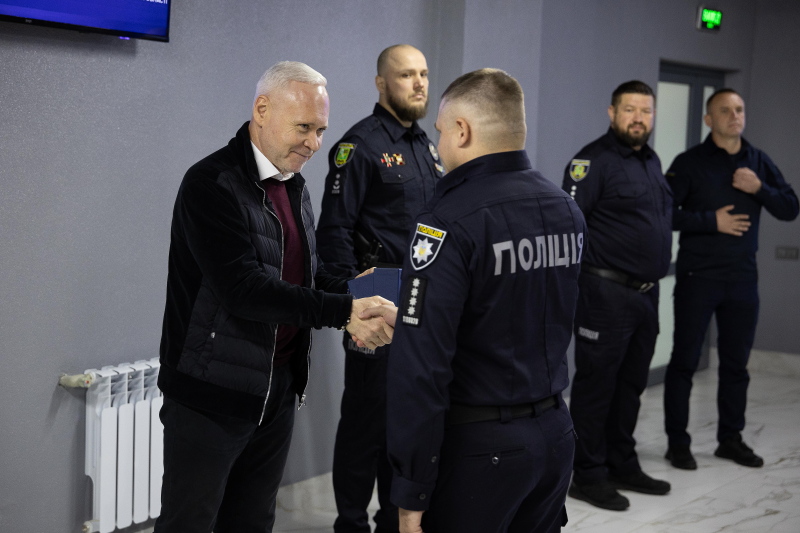 Ігор Терехов привітав харківських патрульних