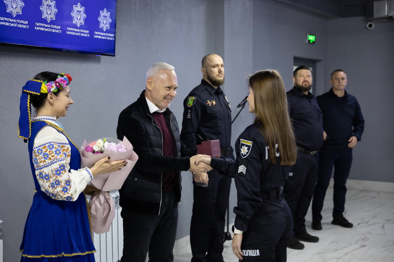 Ігор Терехов привітав харківських патрульних