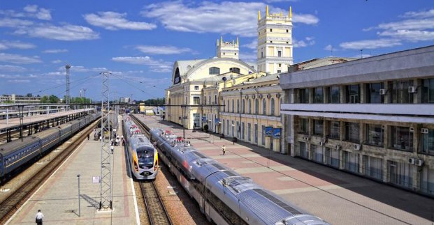 Ігор Терехов вітає залізничників
