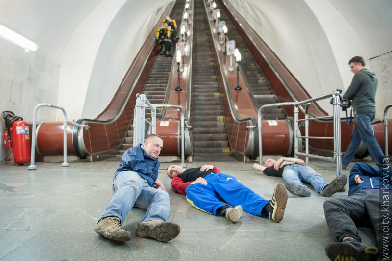 У харківському метрополітені відбулися навчання (додано фото)
