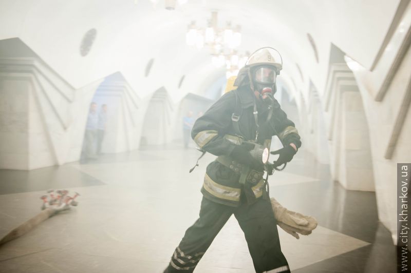 У харківському метрополітені відбулися навчання (додано фото)