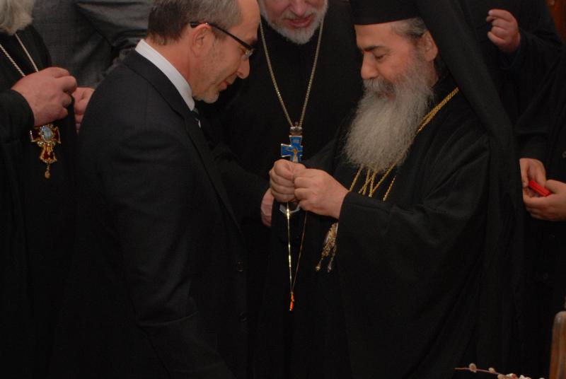 Патріарх Єрусалимський Феофіл III благословив Геннадія Кернеса на служіння народу