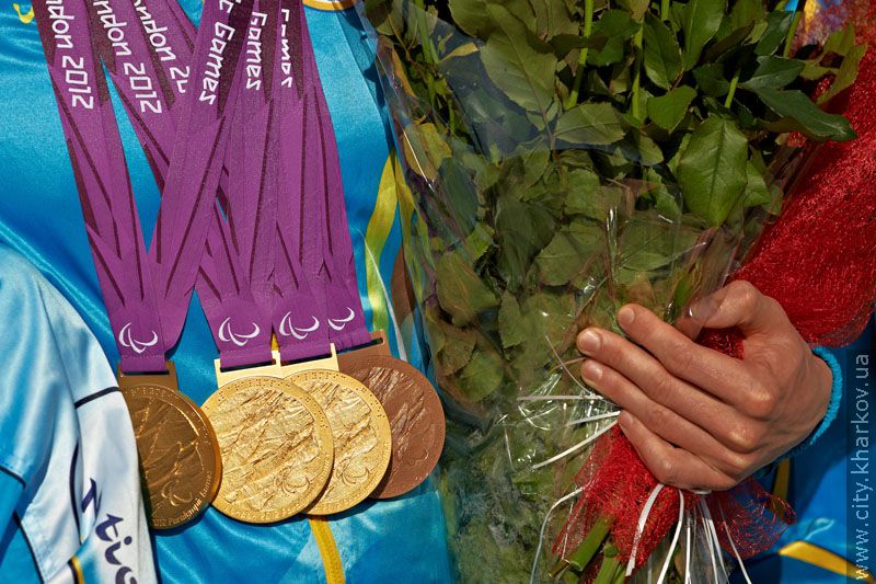 Kharkiv Paralympic sportsmen were honoured in Constitution square