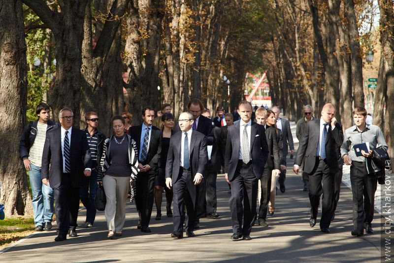 Представники ЄБРР високо оцінили реконструйований парк імені Горького