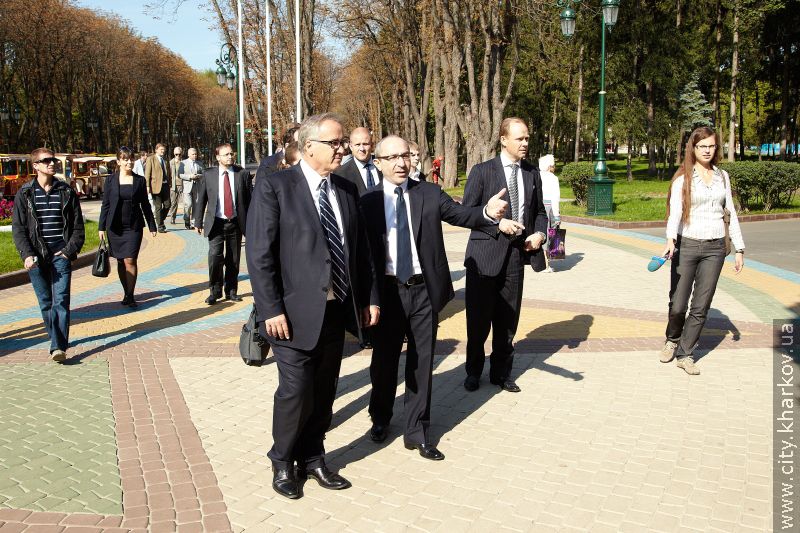 Представники ЄБРР високо оцінили реконструйований парк імені Горького