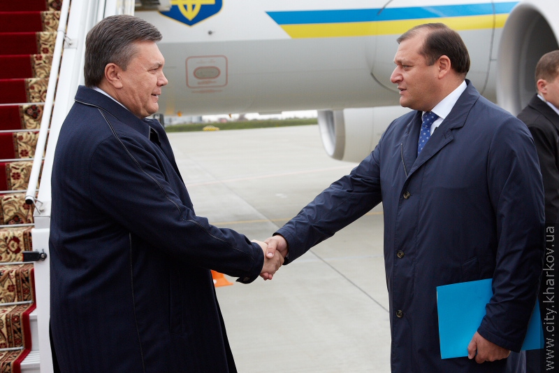 Віктор Янукович приїхав з робочим візитом у Харківську область